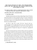 THỰC TRẠNG TÍN DỤNG CỦA NHNo   PTNT TỈNH HOÀ BÌNH TRONG VIỆC THỰC HIỆN MỤC TIÊU CHƯƠNG TRÌNH XOÁ ĐÓI GIẢM NGHÈO CỦA TỈNH