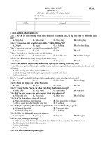 Đề KT (1iết) Tin 8 - Đề 6