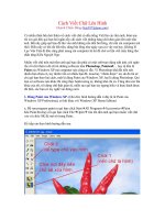 Cách viết chữ lên hinh ảnh