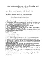 KHÁI QUÁT TÌNH HÌNH HOẠT ĐỘNG CỦA NGÂN HÀNG NGOẠI THƯƠNG