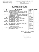 KẾ HOẠCH CM TUẦN 12/THÁNG 11