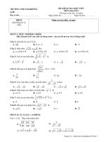 đề ktra đs 9 chương 1