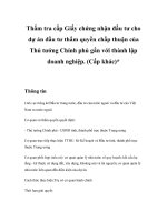Thẩm tra cấp Giấy chứng nhận đầu tư cho dự án đầu tư thẩm quyền chấp thuận của Thủ tướng Chính phủ gắn với thành lập doanh nghiệp.