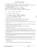 BÀI TẬP ACID CACBOXYLIC