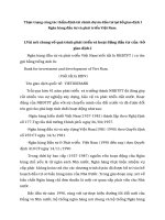 Thực trạng công tác thẩm định tài chính dự án đầu tư tại Sở giao dịch I Ngân hàng đầu tư và phát triển Việt Nam