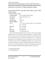 TỔNG QUAN VỀ CÔNG TY TNHH TM PHƯỚC THẠNH