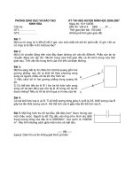 HSG Lý 8 năm 2006-2007 Ninh Hòa