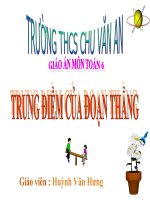 TRUNG ĐIỂM CỦA ĐOẠN THẲNG