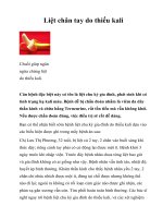 Liệt chân tay do thiếu kali