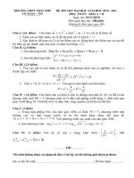 Đề thi thử ĐH năm 2010 - 2011(Có đáp án)