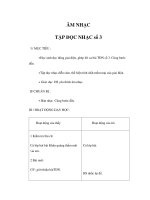 ÂM NHẠC TẬP ĐỌC NHẠC số 3