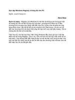 Dọn dẹp Windows Registry và tăng tốc cho PC