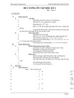 Ôn Tập HKI Môn Toán 9