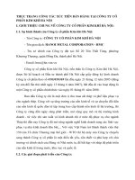 THỰC TRẠNG CÔNG TÁC XÚC TIẾN BÁN HÀNG TẠI CÔNG TY CỔ PHẦN KIM KHÍ HÀ NỘI