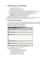 Thiết lập báo cáo và Xuất thông tin