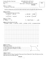 ĐỀ THI GIỮA KÌ 1 2010- 2011