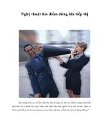 Nghệ thuật tìm điểm dừng khi tiếp thị