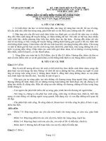 Đáp án Đề thi chọn đổi tuyển quốc gia tỉnh Nghệ An năm học 2010 - 2011 (ngày 1)