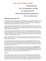 KIẾN THỨC CPU VI TÍNH