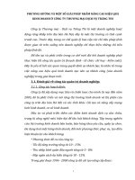 PHƯƠNG HƯỚNG VÀ MỘT SỐ GIẢI PHÁP NHẰM NÂNG CAO HIỆU QUẢ KINH DOANH Ở CÔNG TY THƯƠNG MẠI DỊCH VỤ TRÀNG THI