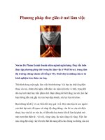 Phương pháp thư giãn ở nơi làm việc