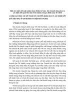 Một số ý kiến đề xuất nhằm hoàn thiện kế toán  lưu chuyển hàng hoá và xác định kết quả tiêu thụ ở Chi nhánh Công ty ĐIện máy TP