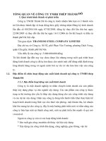 TỔNG QUAN VỀ CÔNG TY TNHH THÉP THÀNH ĐÔ