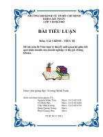 Tóm lượt lý thuyết mối quan hệ giữa kết quả kinh doanh của doanh nghiệp và thị giá chứng khoán  