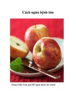 Cách ngừa bệnh tim