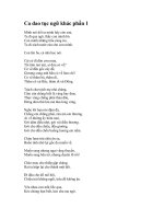 Ca dao tục ngữ khác phần 1