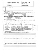 De thi HKI- Địa 6 2010-2011