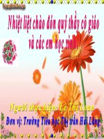 CHIA MỘT SỐ CHO MỘT TÍCH