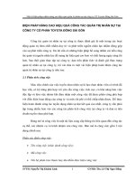 BIỆN PHÁP NÂNG CAO HIỆU QUẢ CÔNG TÁC QUẢN TRỊ NHÂN SỰ TẠI CÔNG TY CỔ PHẦN TOYOTA ĐÔNG SÀI GÒN