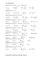 Trắc nghiệm đạo hàm toán 11 Nguyễn Thế Thu