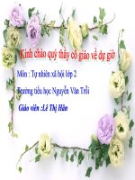 Bài: TNXH Ăn uống sạch sẽ