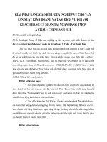 GIẢI PHÁP NÂNG CAO HIỆU QUẢ  NGHIỆP VỤ CHO VAY SẢN XUẤT KINH DOANH VÀ LÀM DỊCH VỤ ĐỐI VỚI KHÁCH HÀNG CÁ NHÂN TẠI NGÂN HÀNG TMCP