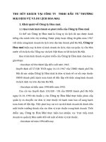 THU HÚT KHÁCH TẠI CÔNG TY  TNHH ĐẦU TƯ THƯƠNG MẠI DỊCH VỤ VÀ DU LỊCH HOA MAI