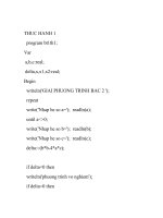 đề thực hành pascal