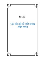 Các vấn đề về chất lượng điện năng