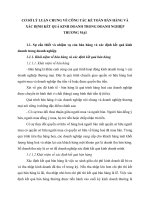 CƠ SỞ LÝ LUẬN CHUNG VỀ CÔNG TÁC KẾ TOÁN BÁN HÀNG VÀ XÁC ĐỊNH KẾT QUẢ KINH DOANH TRONG DOANH NGHIỆP THƯƠNG MẠI