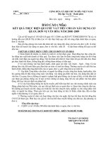 Mẫu BC Quy ước CQVH