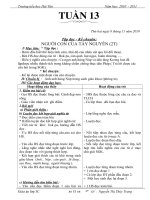 GIÁO ÁN 3 TUẦN 13(2BUỔI) CKT