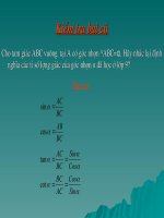 gia tri luong giac cua mot goc bat ky