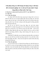 Giải pháp nâng cao chất lượng tín dụng trung và dài hạn đối với doanh nghiệp vừa và nhỏ tại Sở giao dịch I Ngân hàng Đầu tư Phát triển Việt Nam