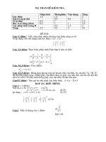 de kiem tra dai 1 tiet -ma tran