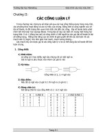 Cổng logic và đại số logic Chương II: