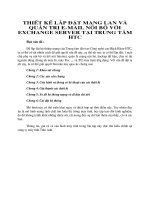 Thiết kế lắp đặt mạng LAN và quản trị E-mail nội bộ với Exchange Server tại Trung tâm HTC