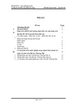 Phân tích SWOT môi trường phát triển các nhà hàng trên địa bàn hà nội trong giai đoạn hiện nay 