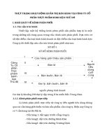 THỰC TRẠNG HOẠT ĐỘNG QUẢN TRỊ BÁN HÀNG TẠI CÔNG TY CỔ PHẦN THỰC PHẨM BÁNH KẸO THỦ ĐÔ