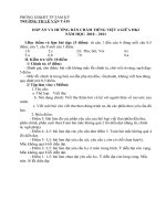 HƯỚNG DÃN CHẤM MÔN TV GIỮA HKI